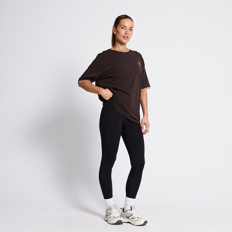 Training ringer tee "Koster" Brown